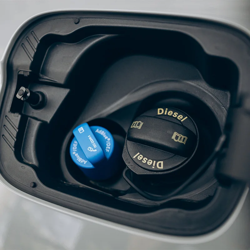 Image Alt Text AdBlue filler cap on a commercial truck — Al Saha AdBlue delete service UAE