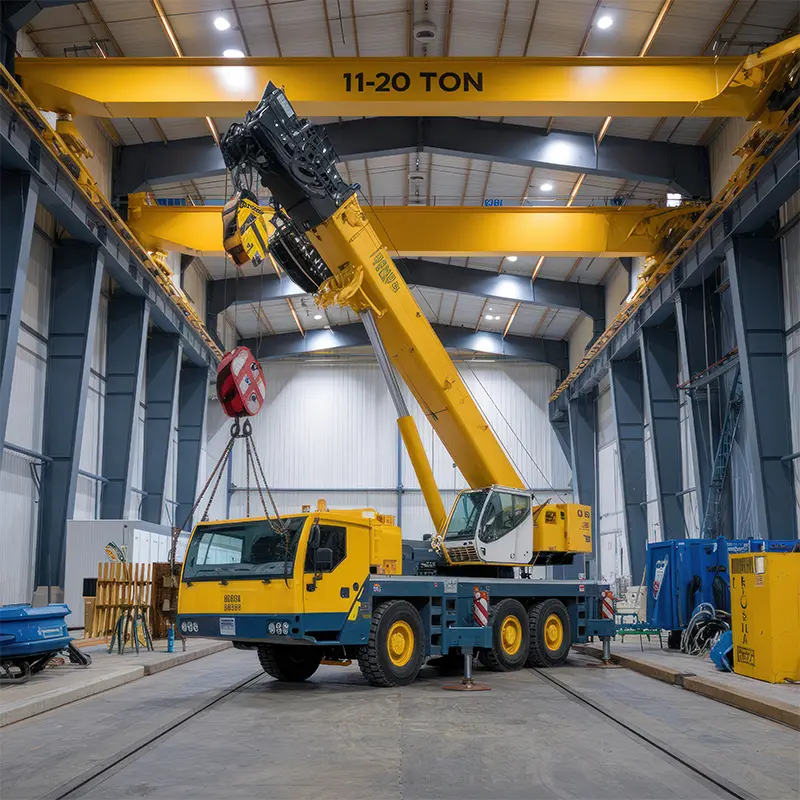 Industrial crane serviced for AdBlue delete by Al Saha in UAE